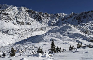 snowy mountains