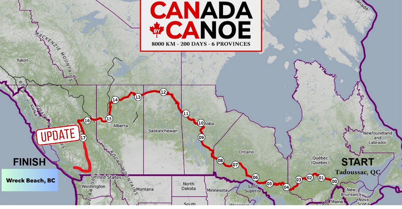 The Canada by canoe route.